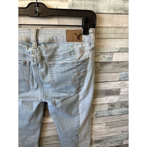 Women’s American Eagle Jegging Crop Jeans Light Wash Size 2 - Picture 15 of 15
